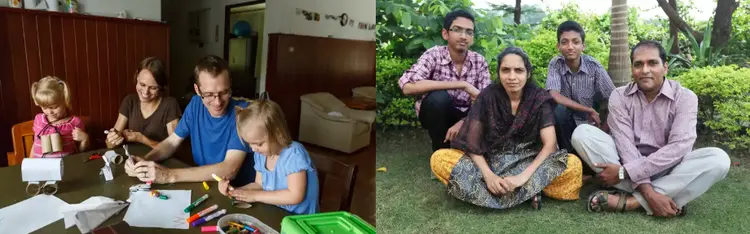 2 families from Europe and Asia